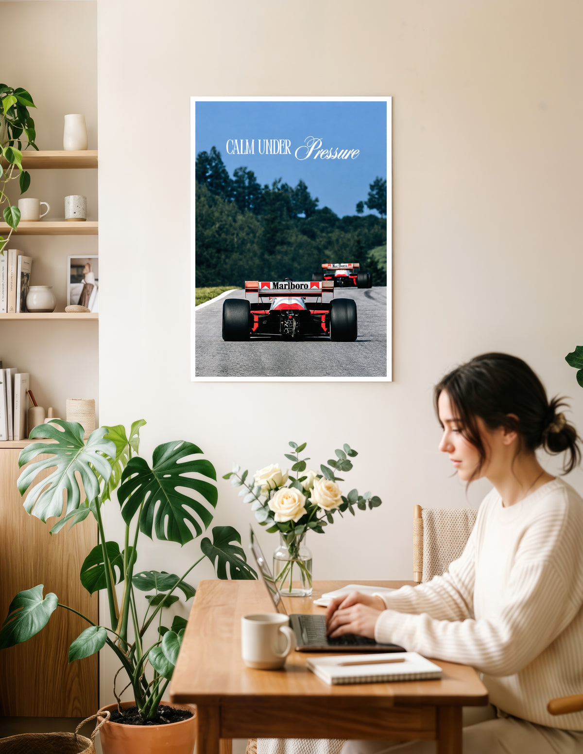 Calm Under Pressure McLaren F1 Poster