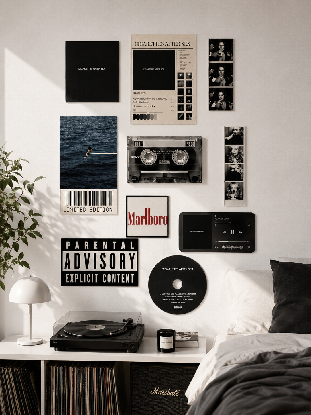 Cigarettes After Sex Aesthetic Wall Collage