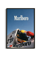 Ayrton Senna Helmet Poster