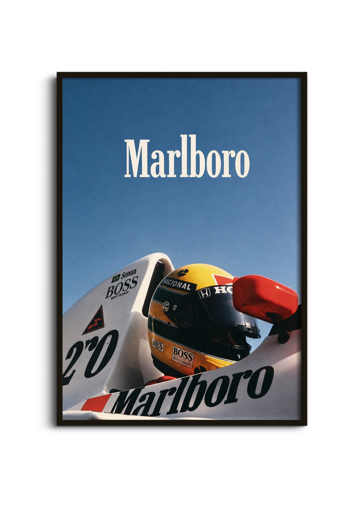 Ayrton Senna Helmet Poster