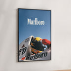 Ayrton Senna Helmet Poster
