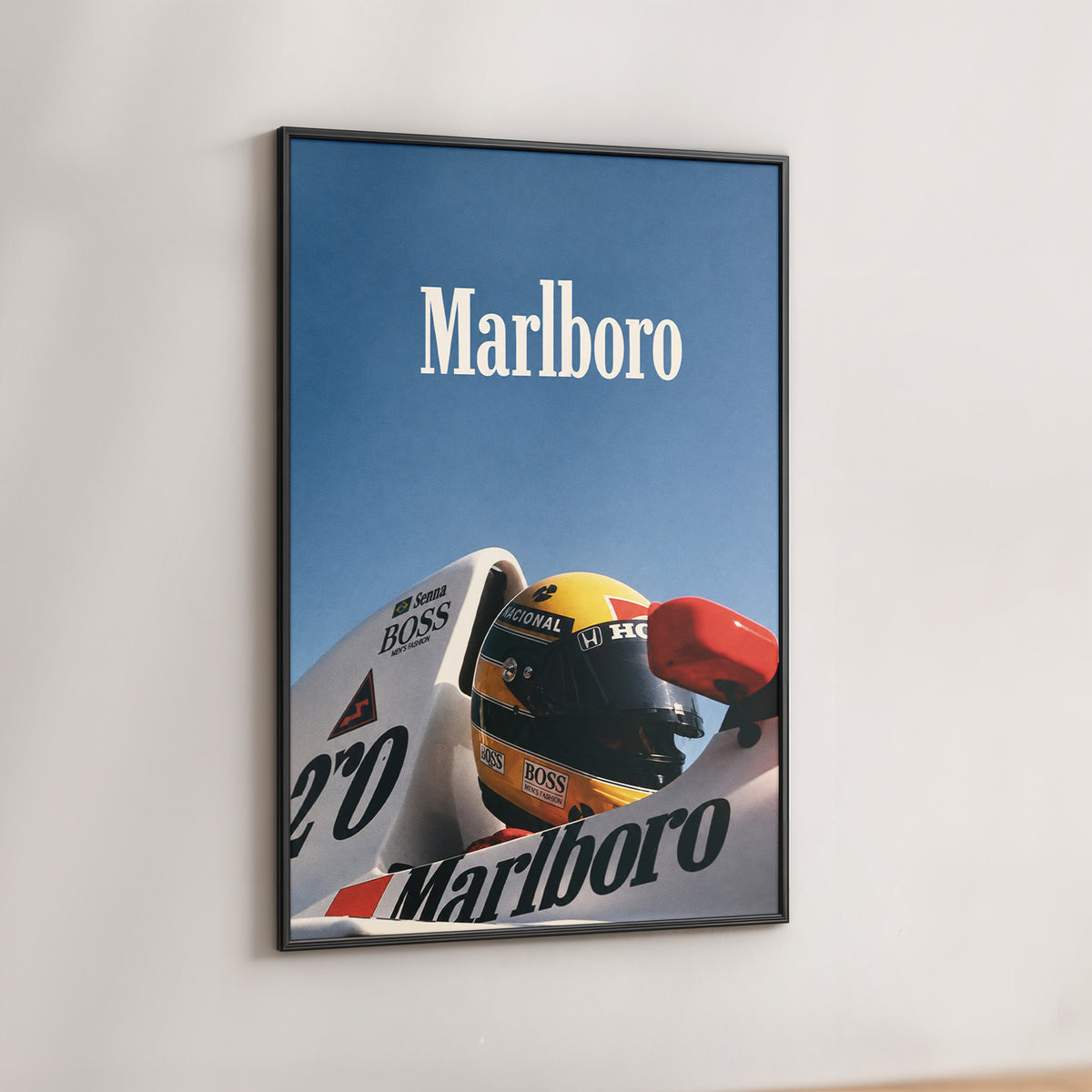 Ayrton Senna Helmet Poster