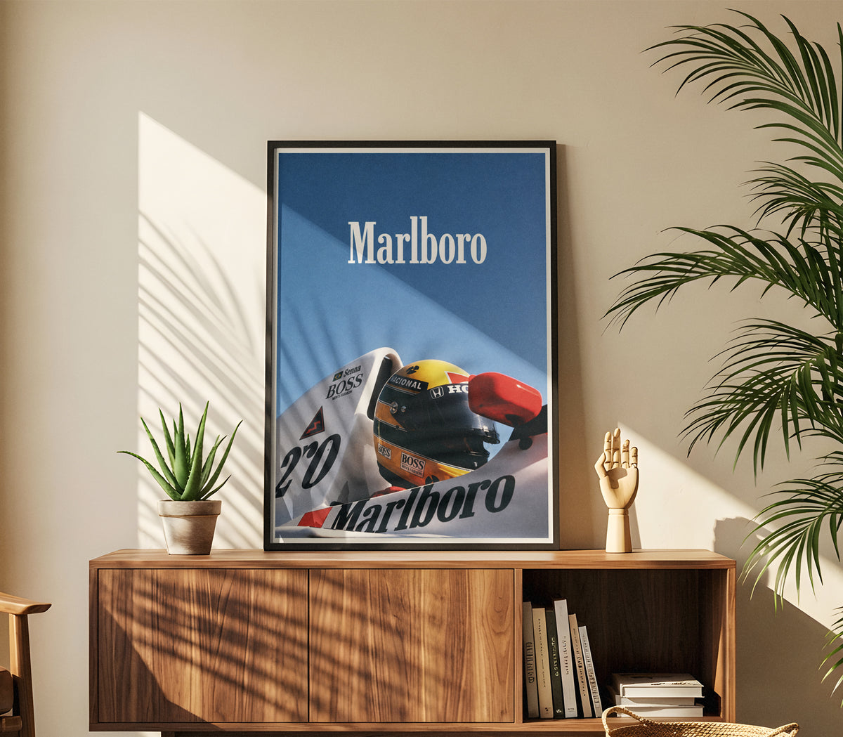 Ayrton Senna Helmet Poster