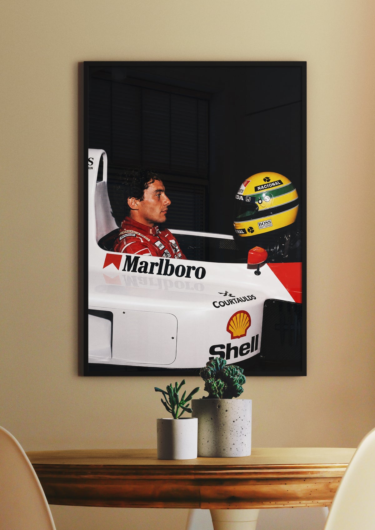 Ayrton Senna McLaren 1991 Wall Poster