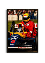 Ayrton Senna & Nigel Mansell 1991 Poster