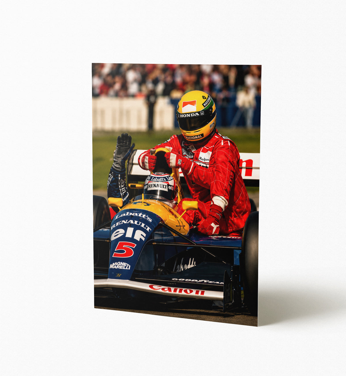 Ayrton Senna & Nigel Mansell 1991 Poster