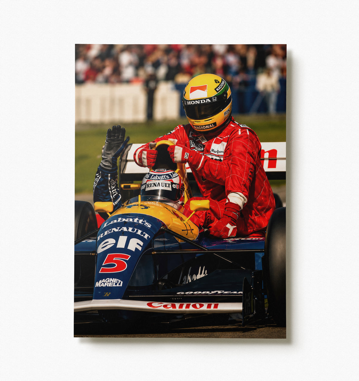 Ayrton Senna & Nigel Mansell 1991 Poster