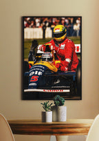 Ayrton Senna & Nigel Mansell 1991 Poster