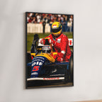 Ayrton Senna & Nigel Mansell 1991 Poster