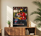 Ayrton Senna & Nigel Mansell 1991 Poster