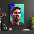 Lionel Messi Wall Poster | Geometric Football Wall Art Lazywalls