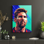 Lionel Messi Wall Poster | Geometric Football Wall Art Lazywalls