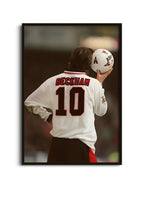David Beckham Football Wall Art Lazywalls