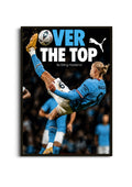 Erling Haaland Over The Top Wall Art Lazywalls
