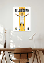 Jude Bellingham Wall Art & Football Wall Poster Lazywalls
