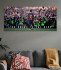 Lionel Messi Motivational 3 Panel Wall Art Poster Lazywalls